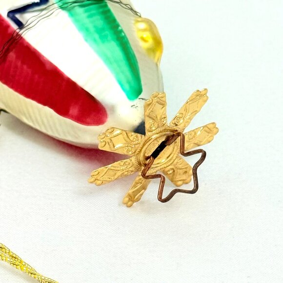 Vintage Inge Glas Zeppelin-III Blown Glass Ornament Germany - Picture 6 of 6